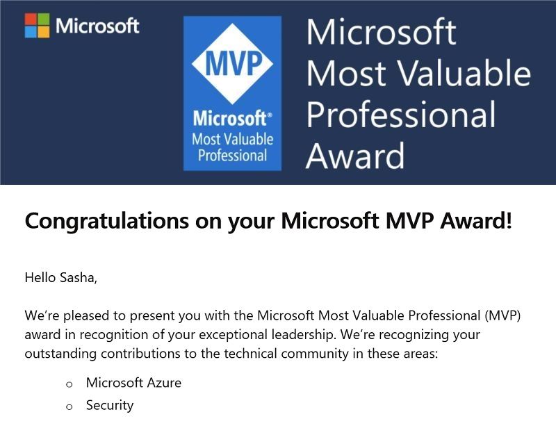 You are currently viewing Re-awarded as Microsoft Most Valuable Professional (MVP) in two categories again!
